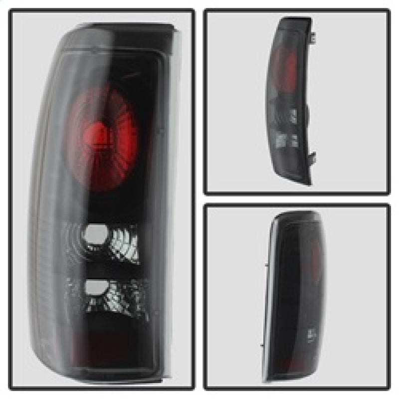 Spyder Chevy Silverado 1500 99-02 (Not Fit Stepside) Euro Style Tail Lights Blk Smke ALT-YD-CS99-BSM Tail Lights SPYDER