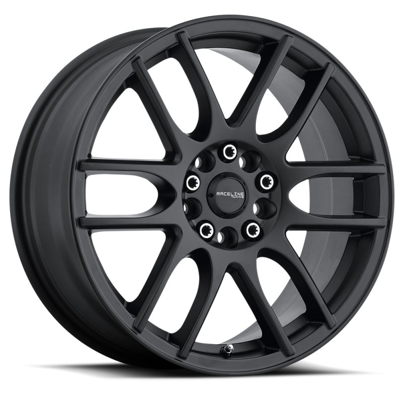 Raceline 141B Mystique 18x7.5in / 5x112/5x120 BP / 42mm Offset / 74.1mm Bore - Satin Black Wheel Wheels - Cast Raceline