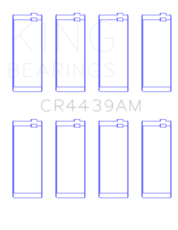 King Engine Bearings BMW M10 (Size +0.25mm) Connecting Rod Bearing Set Connecting Rods King Engine Bearings