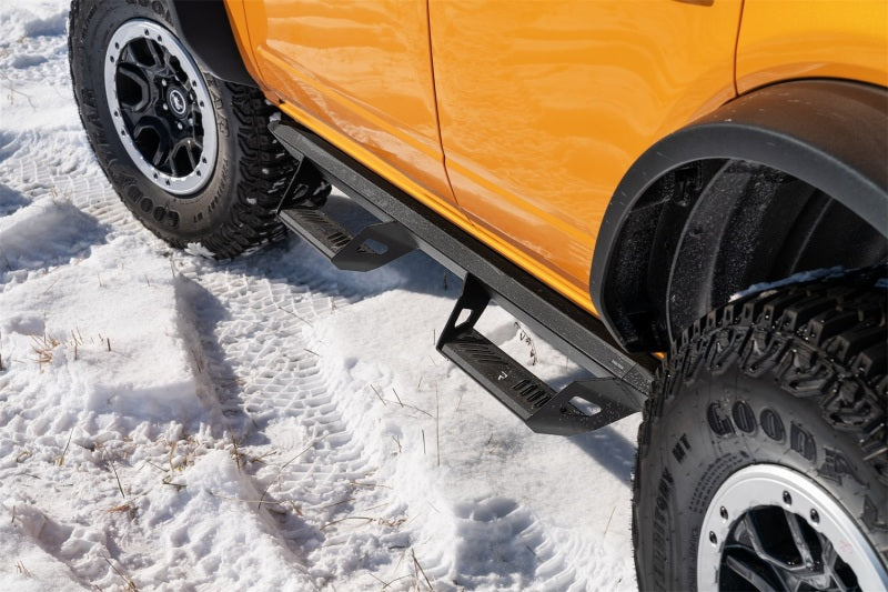 N-Fab Predator Pro Step System 2021 Ford Bronco 4 Door - Tex. Black Nerf Bars N-Fab