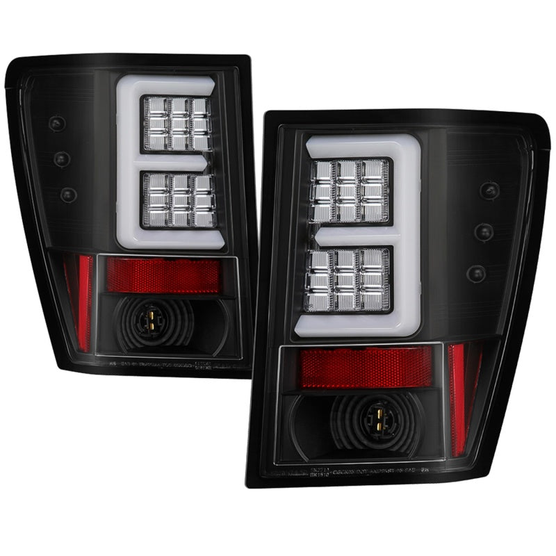 Spyder Jeep Grand Cherokee 05-06 Version 2 Light Bar LED Tail Lights - Black Tail Lights SPYDER