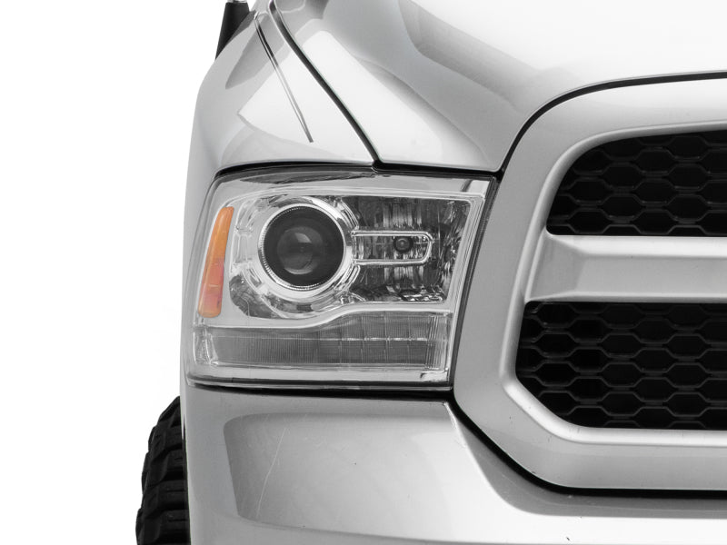 Raxiom 09-18 Dodge RAM 1500 LED Halo Headlights w/ Switchback Turn Signals- Chrome Hsng (Clear Lens) Headlights Raxiom