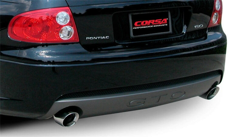 Corsa 2005-2006 Pontiac GTO 6.0L V8 2.5in Sport Cat-Back + XPipe Exhaust Polished Tips Catback CORSA Performance