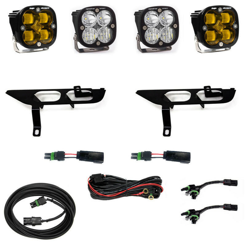 Baja Designs 2021+ Ford 150 FPK SAE Clear / Sport DC w/ DRL Fog Lights Baja Designs