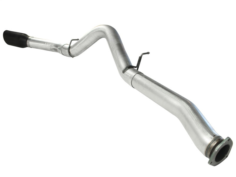 aFe Atlas Exhaust 5in DPF-Back Al Steel 07.5-10 GM Diesel Trucks V8-6.6L (td) LMM (Blk Tip) DPF Back aFe