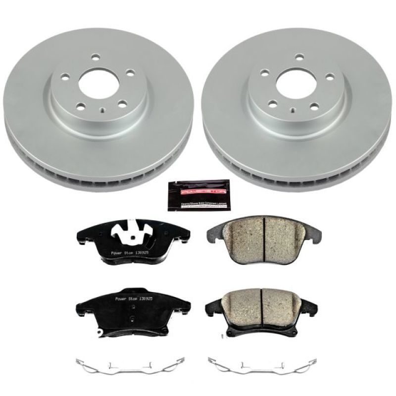 Power Stop 13-19 Ford Fusion Front Z17 Evolution Geomet Coated Brake Kit Brake Kits - Performance Blank PowerStop
