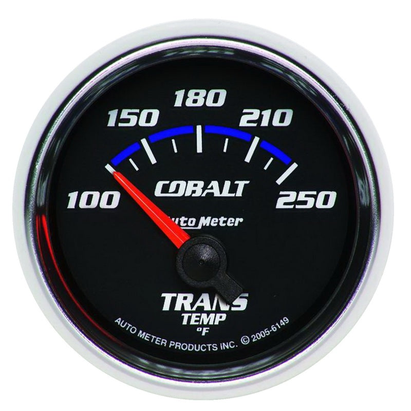 Autometer Cobalt 2-1/6in 100-250 Degree F Transmission Temperature Gauge Gauges AutoMeter
