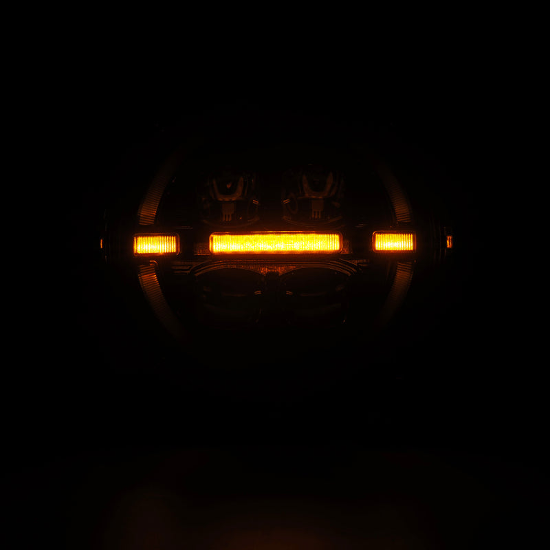 AlphaRex 18-23 Jeep Wrangler JL/Gladiator JT LED Proj Headlights Black w/ Activ Light/Seq Signal/DRL Headlights AlphaRex