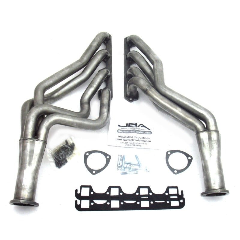JBA 65-73 Ford Mustang 260-302 SBF 5 Speed T5/T56 1-3/4in Primary Raw 409SS Long Tube Header Headers & Manifolds JBA