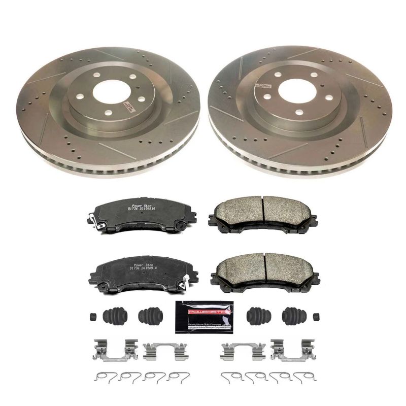 Power Stop 2019 Infiniti QX50 Front Z23 Evolution Sport Brake Kit Brake Kits - Performance D&S PowerStop