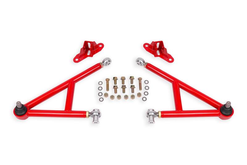 BMR 11-14 Ford Mustang Lower A-Arm Kit - Red Control Arms BMR Suspension