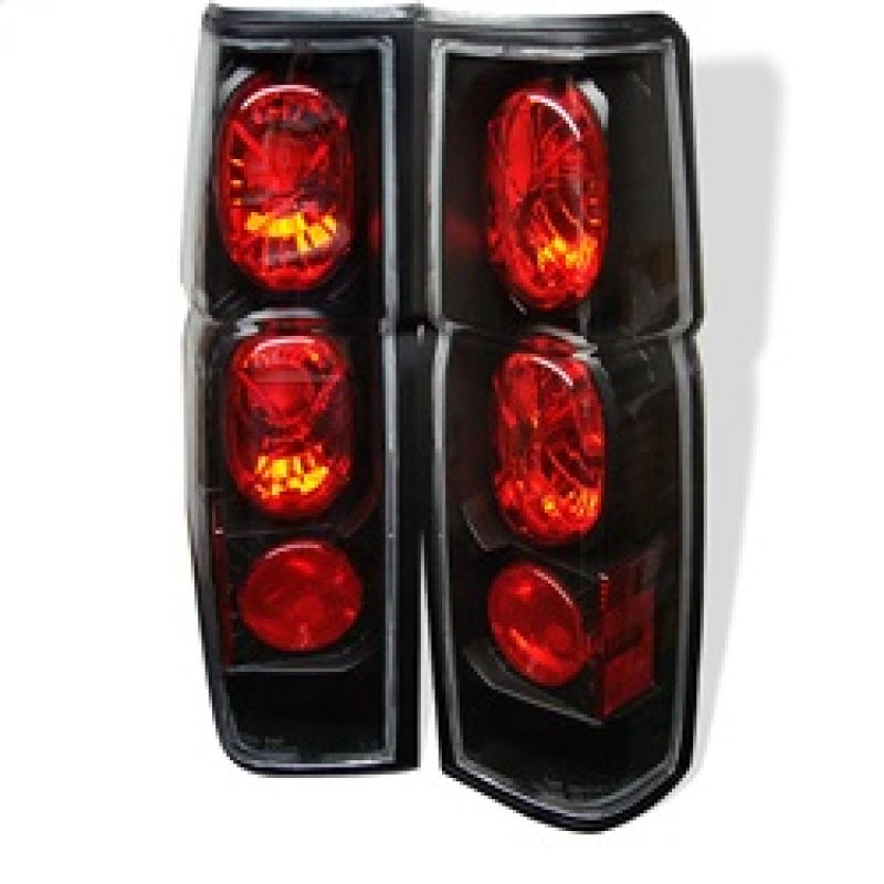 Spyder Nissan Hardbody 86-97 Euro Style Tail Lights Black ALT-YD-NH86-BK Tail Lights SPYDER