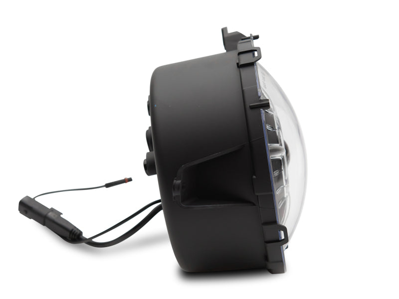 Raxiom 18-22 Jeep Wrangler JL/ JT 9-Inch LED Headlights w/ DRL and Halo- Black Housing (Clear Lens) Headlights Raxiom