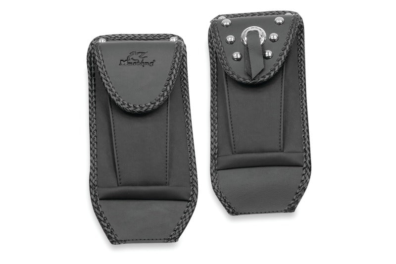 Mustang 00-17 Harley Softail with Square Dash Tank Bib w/Studs- Black Tank Bibs Mustang Motorcycle