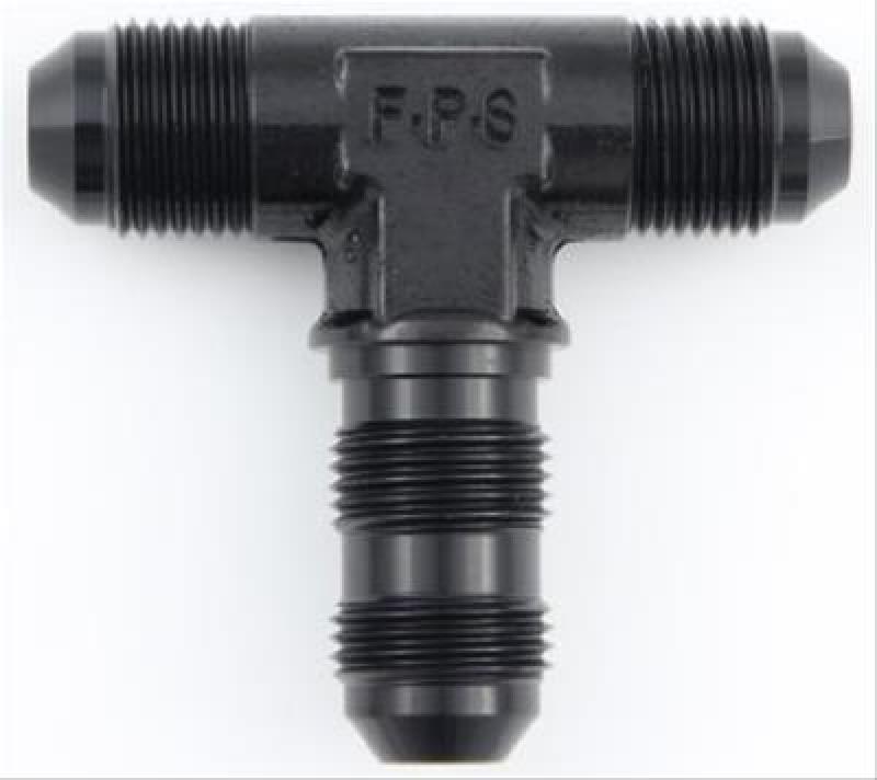 Fragola -3AN Bulkhead Tee - Black Fittings Fragola