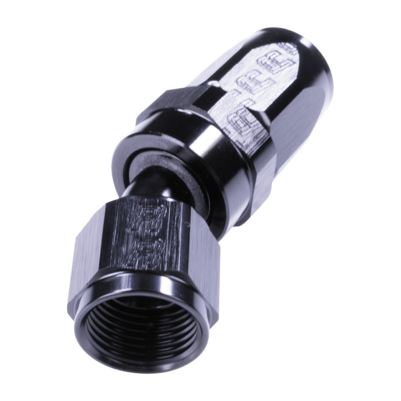 Russell 8AN ProClassic 30 Degree Hose End - Black Hoses Russell