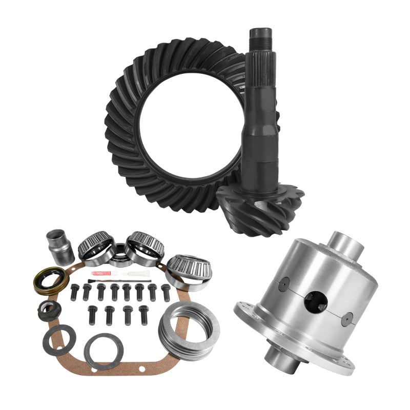 Yukon 10.5in Ford 4.11 Rear Ring & Pinion Install Kit 35 Spline Positraction Differential Install Kits Yukon Gear & Axle