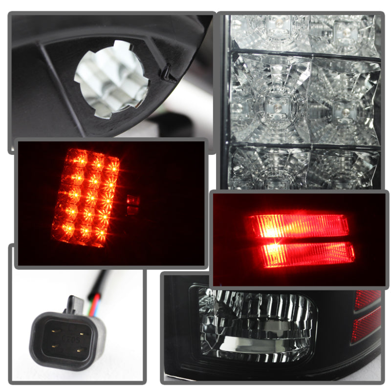 Spyder Dodge Ram 1500 13-14 13-14 LED Tail Lights LED Model only - Blk Smke ALT-YD-DRAM13-LED-BSM Tail Lights SPYDER