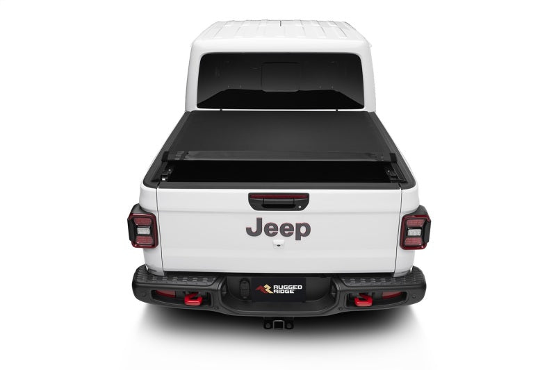Rugged Ridge Armis Soft Rolling Bed Cover 2020 Gladiator JT Tonneau Covers - Hard Fold Rugged Ridge