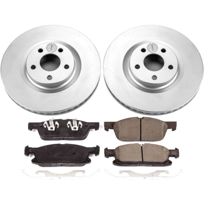 Power Stop 15-19 Ford Edge Front Z17 Evolution Geomet Coated Brake Kit Brake Kits - Performance Blank PowerStop