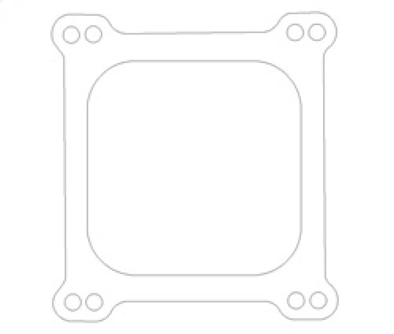 Cometic Holley 4 Barrel 4150 Style .047in Fiber Carburetor Gasket - 4.500in x4.500in - Open Plenum Gasket Kits Cometic Gasket