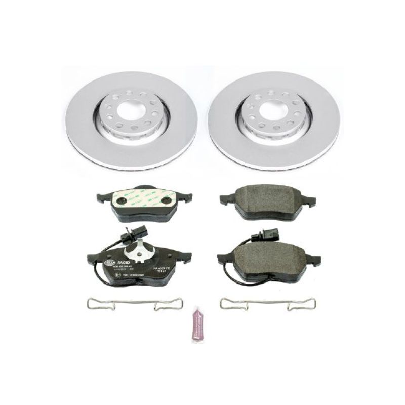 Power Stop 02-05 Audi A4 Front Euro-Stop Brake Kit Brake Kits - OE PowerStop