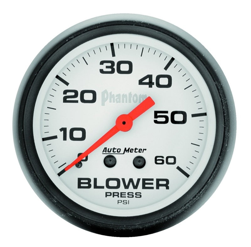 AutoMeter Gauge Boost 2-5/8in. 60PSI Mechanical Phantom Gauges AutoMeter