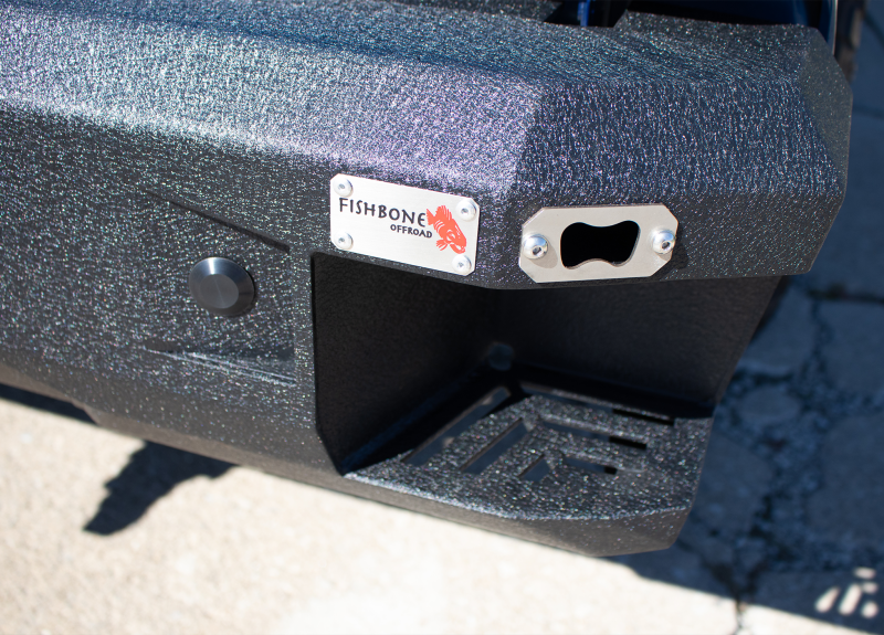 Fishbone Offroad 15-20 Ford F150 Rear Bumper - Black Bumpers - Steel Fishbone Offroad