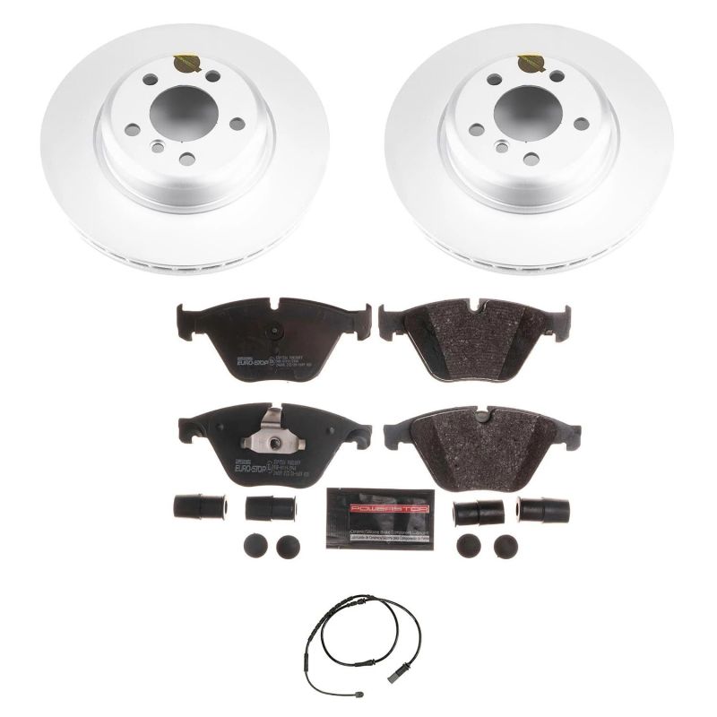 Power Stop 14-16 BMW 528i Front Euro-Stop Brake Kit Brake Kits - OE PowerStop