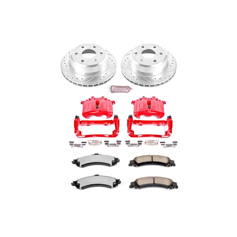 Power Stop 02-06 Cadillac Escalade Rear Z36 Truck & Tow Brake Kit w/Calipers Brake Kits - Performance D&S PowerStop