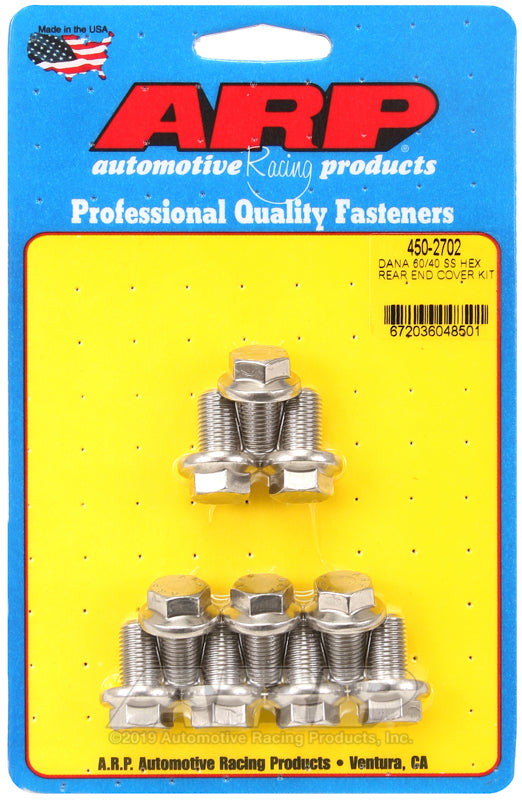 ARP Ford Dana 60/40 SS hex rear end cover bolt kit Rod Bolt Kits ARP