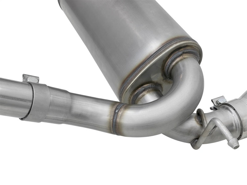 aFe Rebel Series 2.5in 409 SS Cat-Back Exhaust w/ Polished Tips 07+ Jeep Wrangler (JK) V6 3.6L/3.8L Catback aFe