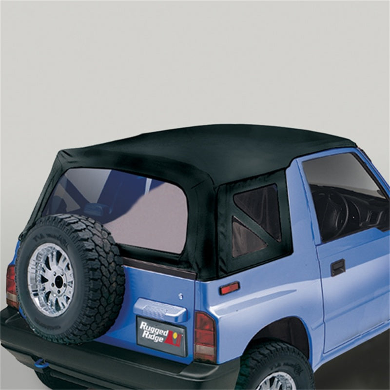 Rugged Ridge S-Top Black Denim Clear Windows 95-98 Sidekicks Soft Tops Rugged Ridge