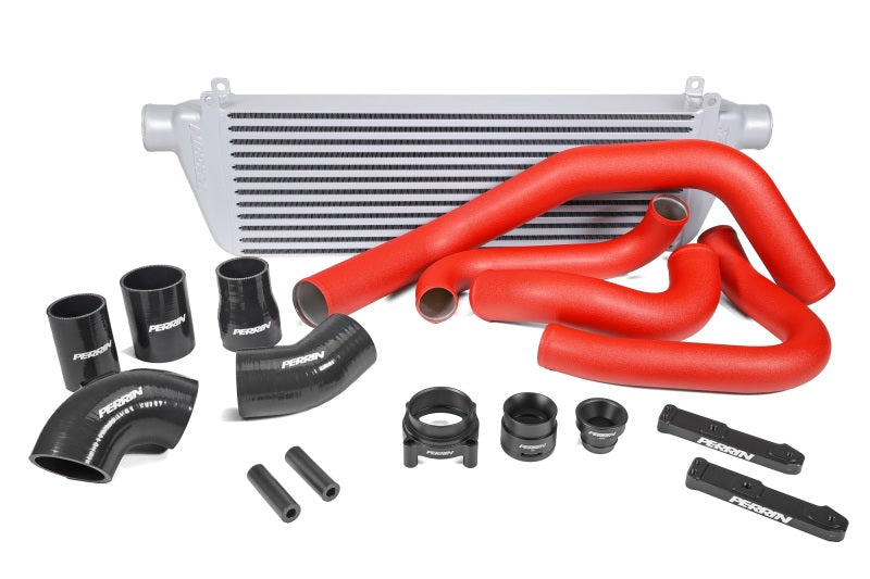 PERRIN 22-25 Subaru WRX Front Mount Intercooler Kit (Red Tubes & Silver Core) Intercoolers Perrin Performance