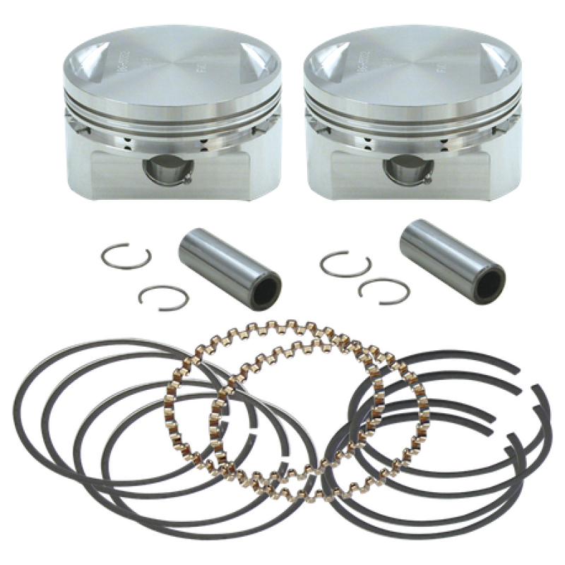 S&S Cycle 84-99 BT 3-1/2in .030in Bore Forged Stroker Piston Kit Piston Sets - Powersports S&S Cycle