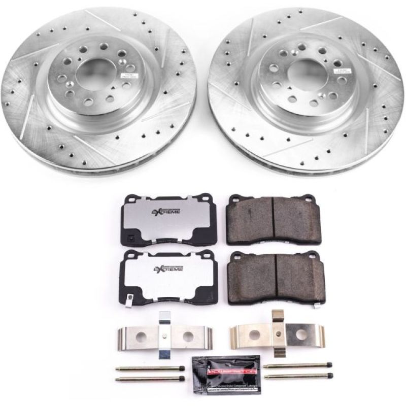 Power Stop 17-19 Honda Civic Front Z26 Street Warrior Brake Kit Brake Kits - Performance D&S PowerStop