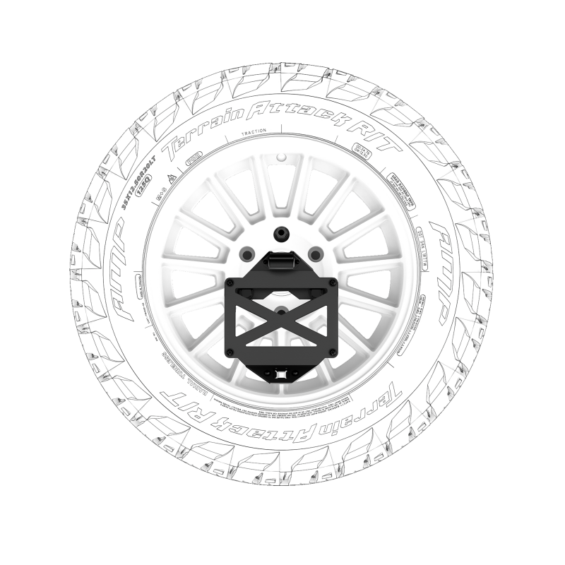 Body Armor 4x4 16-23 Toyota Tacoma/10-24 4Runner Pro Series II Tire Carrier W/ License Plate Holder Spare Tire Carriers Body Armor 4x4