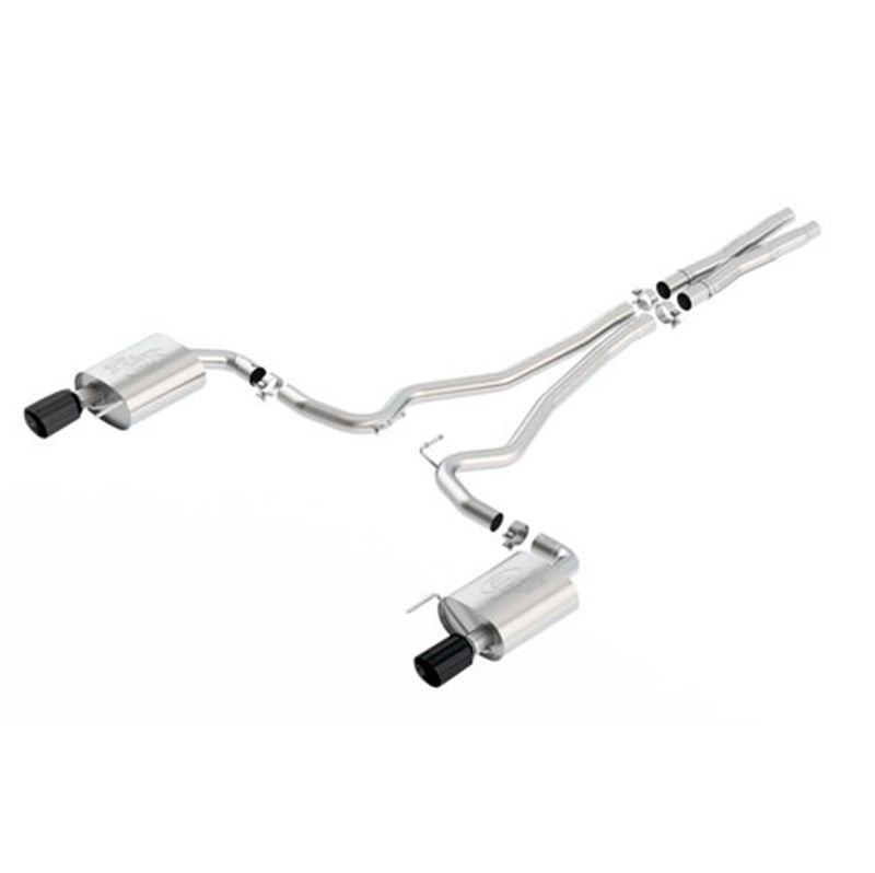 Ford Racing 2015 Mustang 5.0L Sport Cat-Back Exhaust System Black Chrome Catback Ford Racing