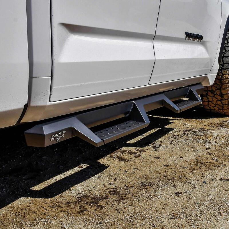 Westin/HDX 2022 Toyota Tundra Double Cab Drop Nerf Step Bars - Textured Black Nerf Bars Westin