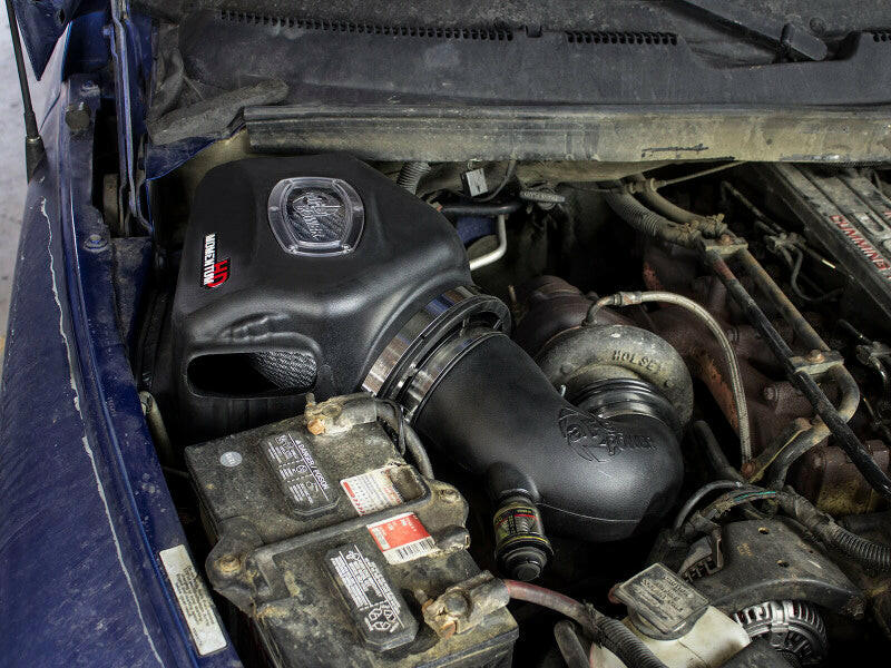 aFe Momentum HD Cold Air Intake System w/ Pro DRY S Filter Dodge Diesel Trucks 94-02 L6-5.9L (td) Cold Air Intakes aFe