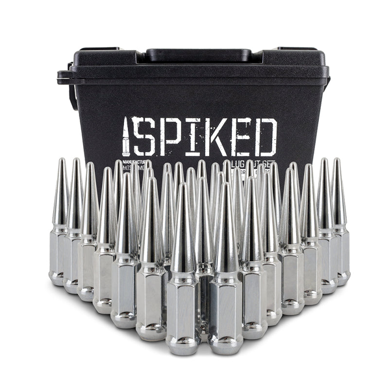 Mishimoto Mishimoto Steel Spiked Lug Nuts M14 x 1.5 32pc Set Chrome Lug Nuts Mishimoto