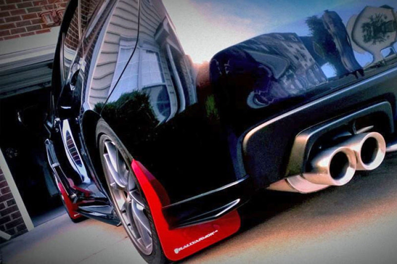 Rally Armor 15-21 Subaru WRX/STI White UR Mud Flap w/Red Logo Mud Flaps Rally Armor