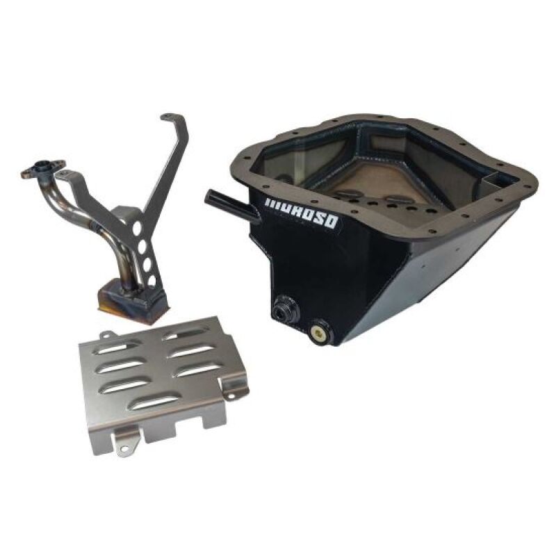 Moroso Subaru EJ20/EJ22/EJ25 Wet Sump 6qt 6-7/8in Deep Steel Oil Pan w/Pickup & Windage Tray Oil Pans Moroso
