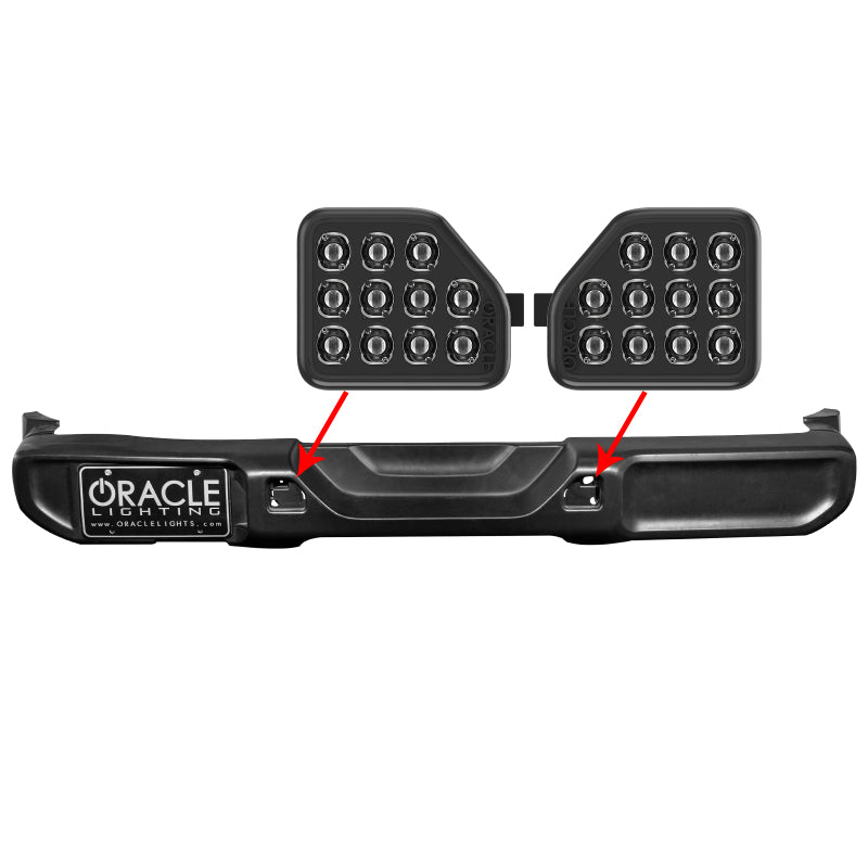 Oracle Rear Bumper LED Reverse Lights for Jeep Wrangler JL - 6000K Tail Lights ORACLE Lighting