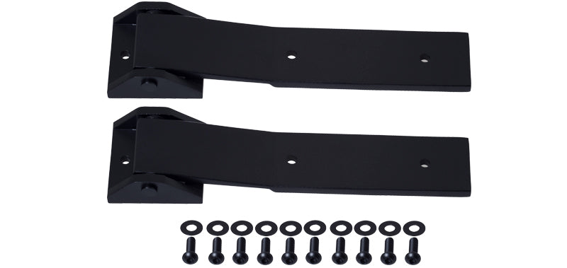 Kentrol 07-18 Jeep Wrangler JK Tailgate Hinge Pair - Textured Black Tailgate Accessories Kentrol