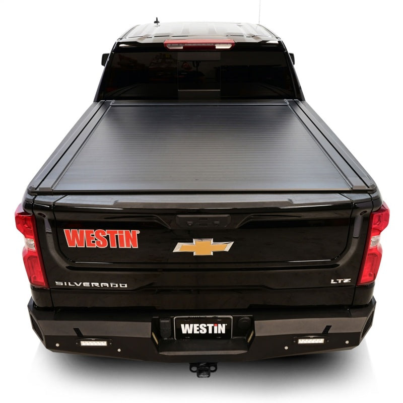 Westin 19-26 Chev/GMC Silverado/Sierra 1500 5ft 8in Bed Electric Retractable Tonneau Cover - Black Tonneau Covers - Retractable Westin