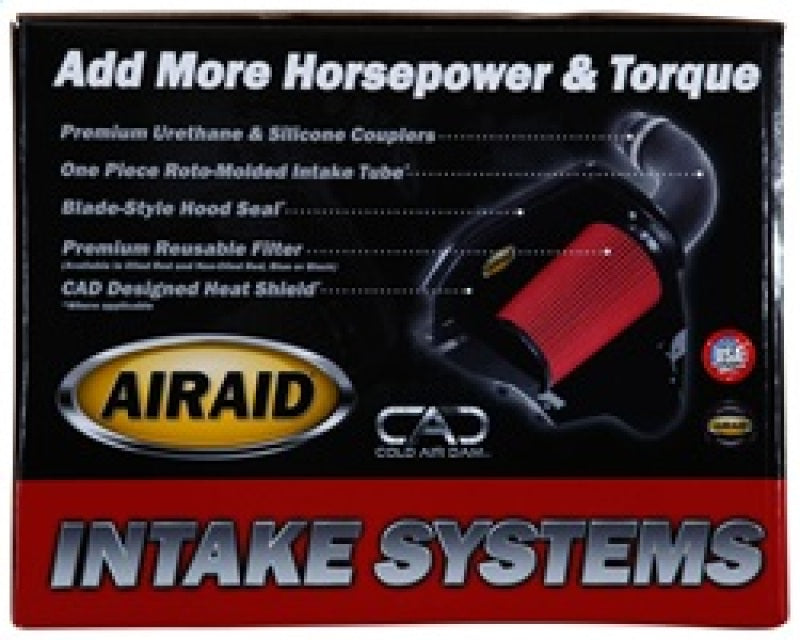 Airaid 05-06 Chevy HD 6.0L CAD Intake System w/ Tube (Oiled / Red Media) Cold Air Intakes Airaid