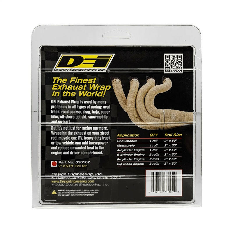 DEI Exhaust Wrap 2in x 50ft - Tan Exhaust Wrap DEI