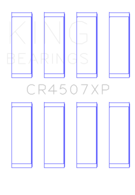 King Mazda MZR 2.3L 16V / Ford Duratec 2.3L 16V (Size .026) Connecting Rod Bearings (Set of 4) Bearings King Engine Bearings