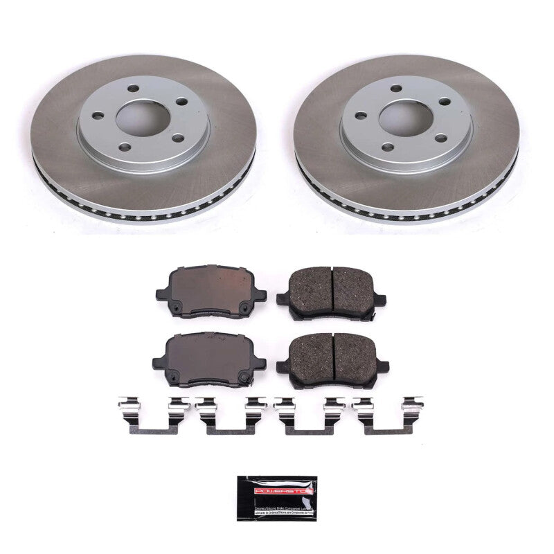 Power Stop 08-11 Chevrolet HHR Front Semi-Coated Rotor Kit Brake Kits - Performance Blank PowerStop